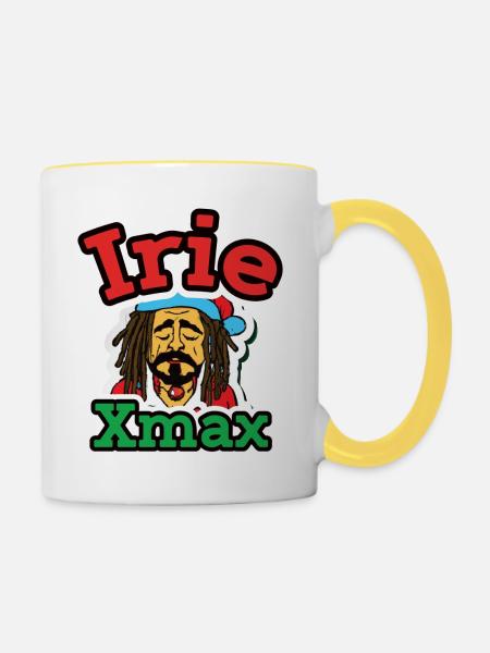 Irie Xmax Rasta Santa 2 - Tasse zweifarbig - Weiß/Gelb