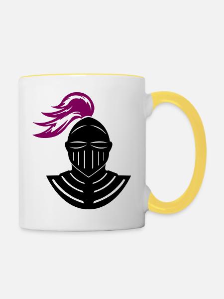 ritter - Tasse zweifarbig - Weiß/Gelb