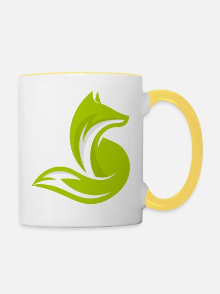 Fox lift 6 - Tasse zweifarbig - Weiß/Gelb