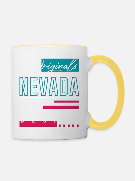 Nevada - Tasse zweifarbig - Weiß/Gelb