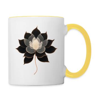 Lotus - Tasse zweifarbig - Weiß/Gelb - Rechts