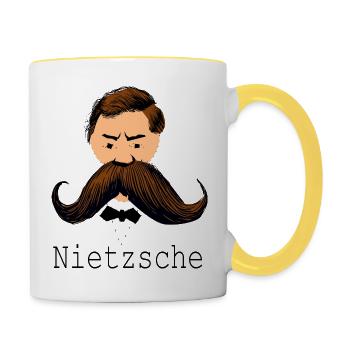 Nietzsche - Contrasting Mug - white/yellow - Right