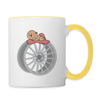 Baby - Contrasting Mug - white/yellow - Right
