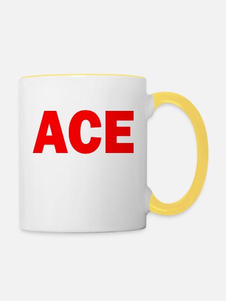 As - Tasse zweifarbig - Weiß/Gelb