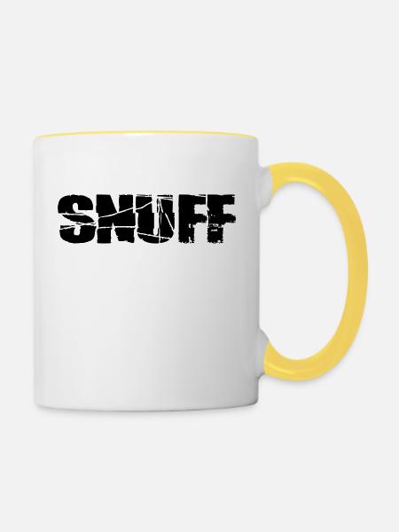 Snuff - Tasse zweifarbig - Weiß/Gelb