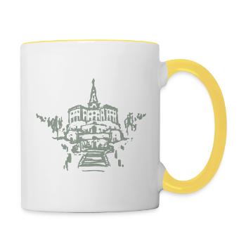 Hercule - Kassel - Mug contrasté - blanc/jaune - Droite