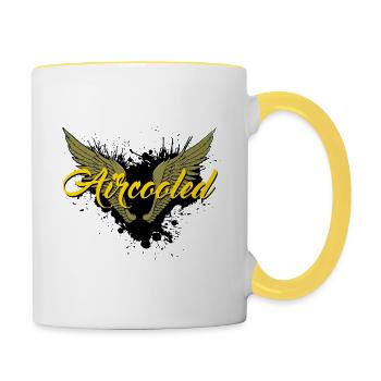 Aircooled - Tasse zweifarbig - Weiß/Gelb - Rechts