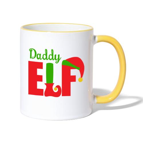 Christmas Daddy Elf - Tasse zweifarbig