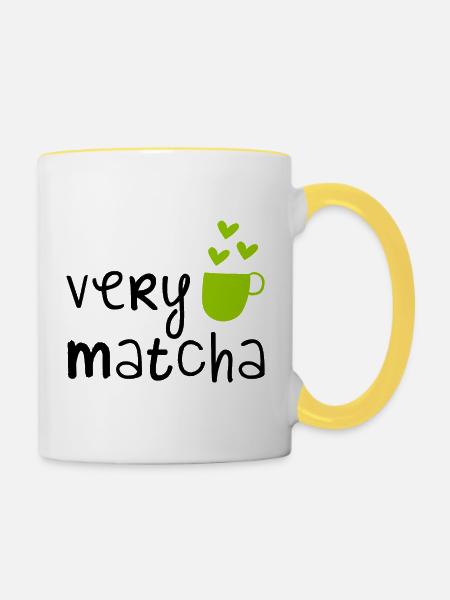 VeryMatcha - Tasse zweifarbig - Weiß/Gelb