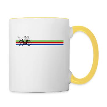 Albert Hoffmann - Mug contrasté - blanc/jaune - Droite