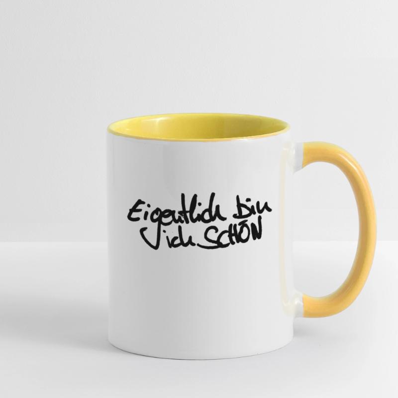 Schön oder Tasse zweifarbig