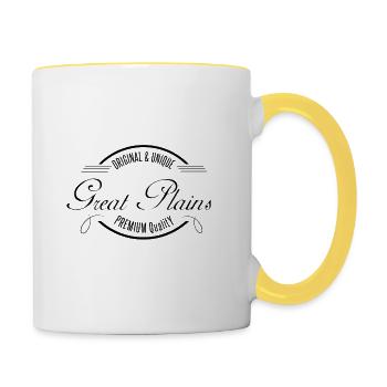 Great Plains - Tasse zweifarbig - Weiß/Gelb - Rechts