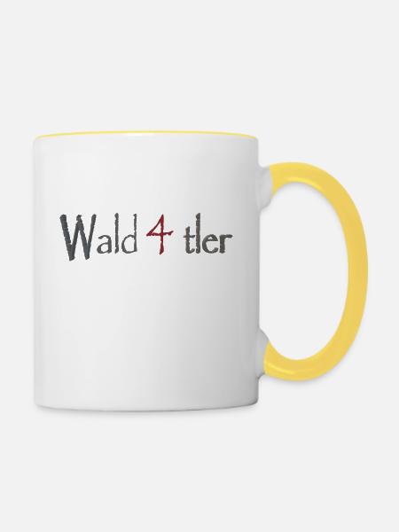 Waldviertler 6 - Tasse zweifarbig - Weiß/Gelb