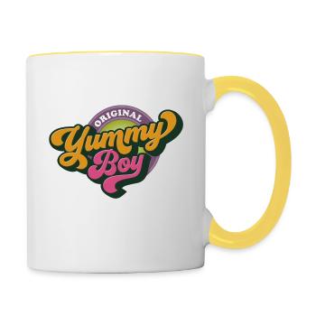 Yummy Boy - Tasse zweifarbig - Weiß/Gelb - Rechts