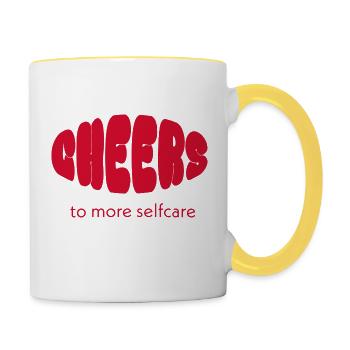 New Years Cheers Selfcare Accessories Red NYR - Contrasting Mug - white/yellow - Right
