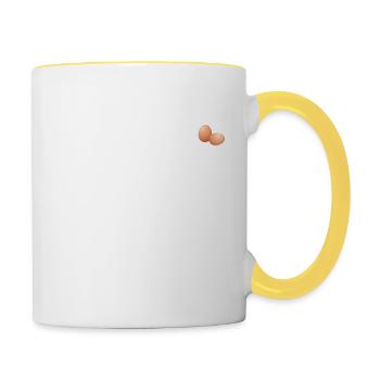 Keine E-toqui el el ous - Tasse zweifarbig - Weiß/Gelb - Rechts