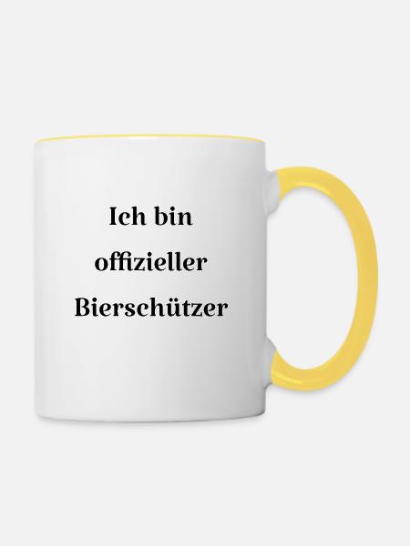 Group 1 - Tasse zweifarbig - Weiß/Gelb