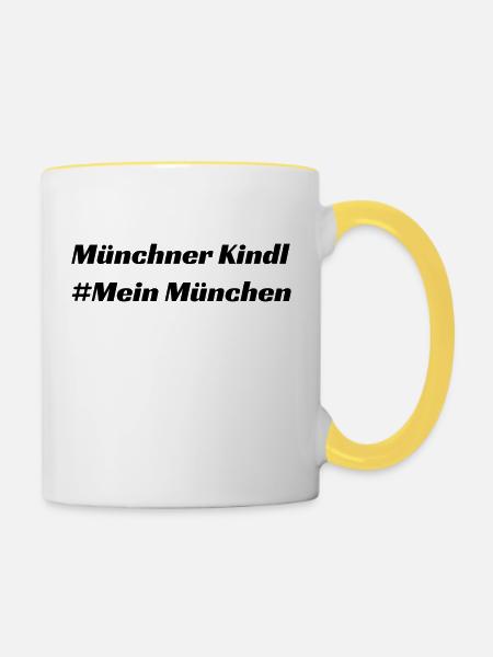 Munich - Tasse zweifarbig - Weiß/Gelb
