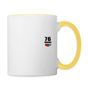 Patch Muscle Car - Tasse zweifarbig - Weiß/Gelb - Rechts