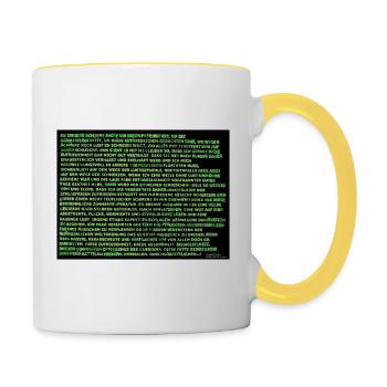 Steppenwolf - Contrasting Mug - white/yellow - Right