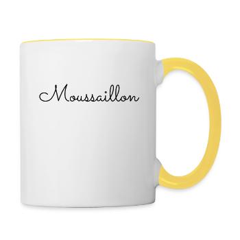 Bretagne - Moussaillon - Mug contrasté - blanc/jaune - Droite