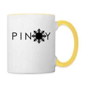 Pinoy Filipino Pride - Contrasting Mug - white/yellow - Right