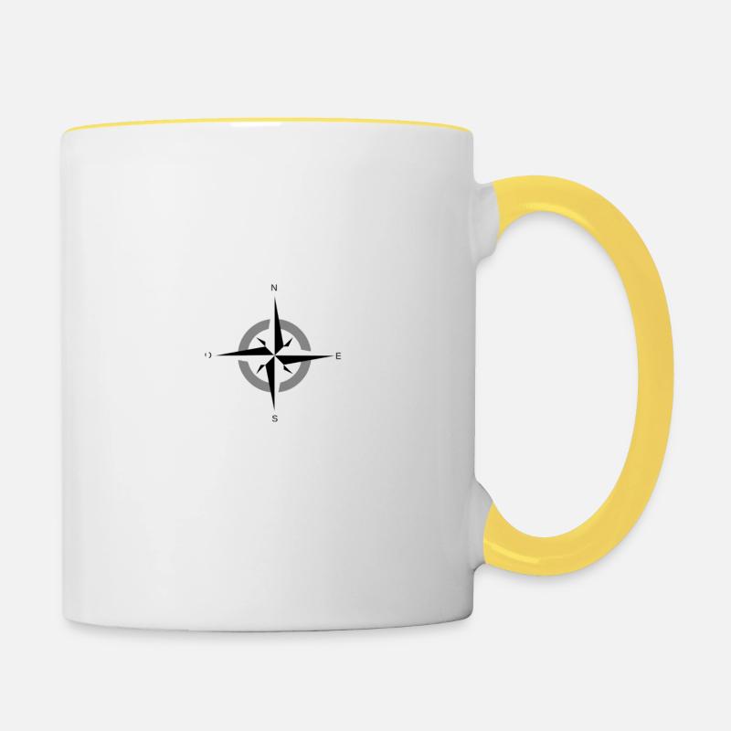 Technicien du spectacle - Mug contrasté - blanc/jaune