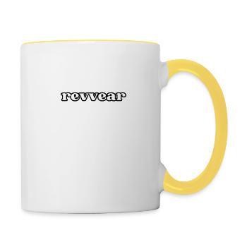 revvear - Tasse zweifarbig - Weiß/Gelb - Rechts