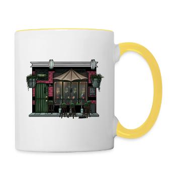 Le Café - Contrasting Mug - white/yellow - Right