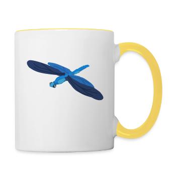 Dragonfly - Contrasting Mug - white/yellow - Right
