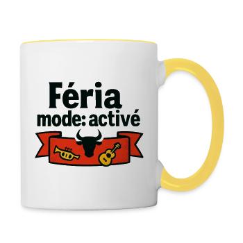Féria-Modus: Aktiviert - Tasse zweifarbig - Weiß/Gelb - Rechts
