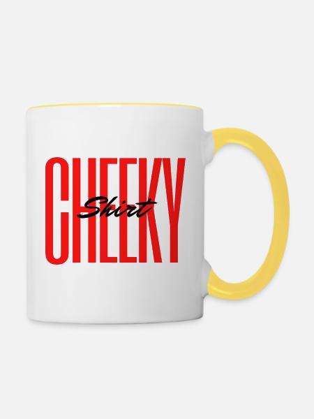 Guilty Shirt Red Impakt - Tasse zweifarbig - Weiß/Gelb