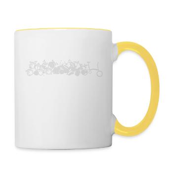 CHAINSTORY X Bromptonzzz - Mug contrasté - blanc/jaune - Droite
