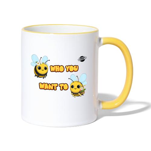Bee Who You Want To Bee - Contrasting Mug