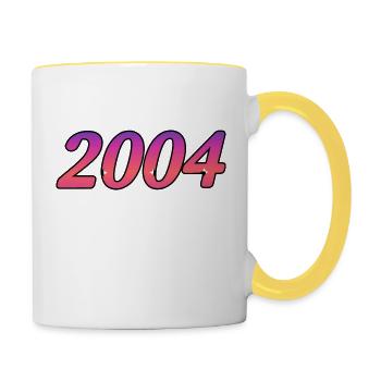 2004 - Tasse zweifarbig - Weiß/Gelb - Rechts