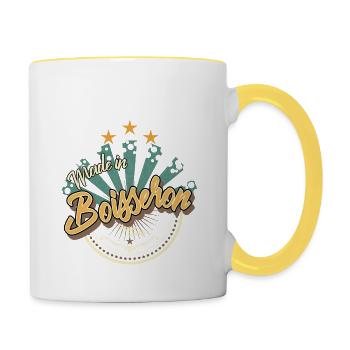 Made in Boisseron - Mug contrasté - blanc/jaune - Droite
