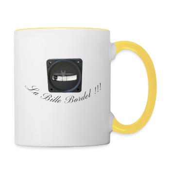 The messy ball - Contrasting Mug - white/yellow - Right
