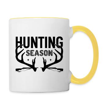 Hunting Season - Contrasting Mug - white/yellow - Right