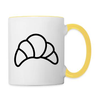 crescent - Contrasting Mug - white/yellow - Right