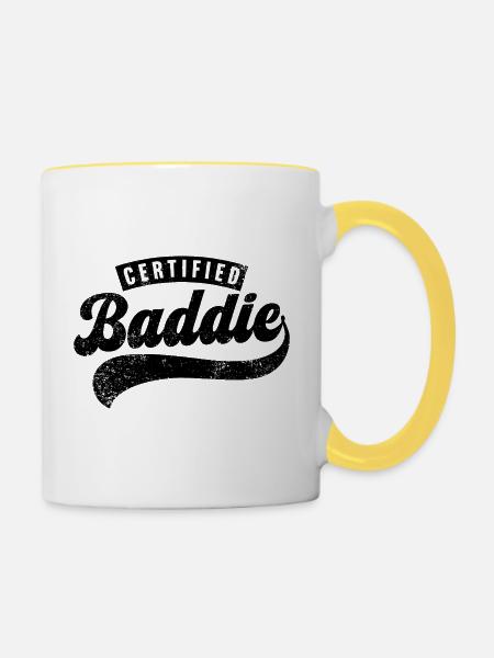 Zertifizierter Bösewicht - Tasse zweifarbig - Weiß/Gelb