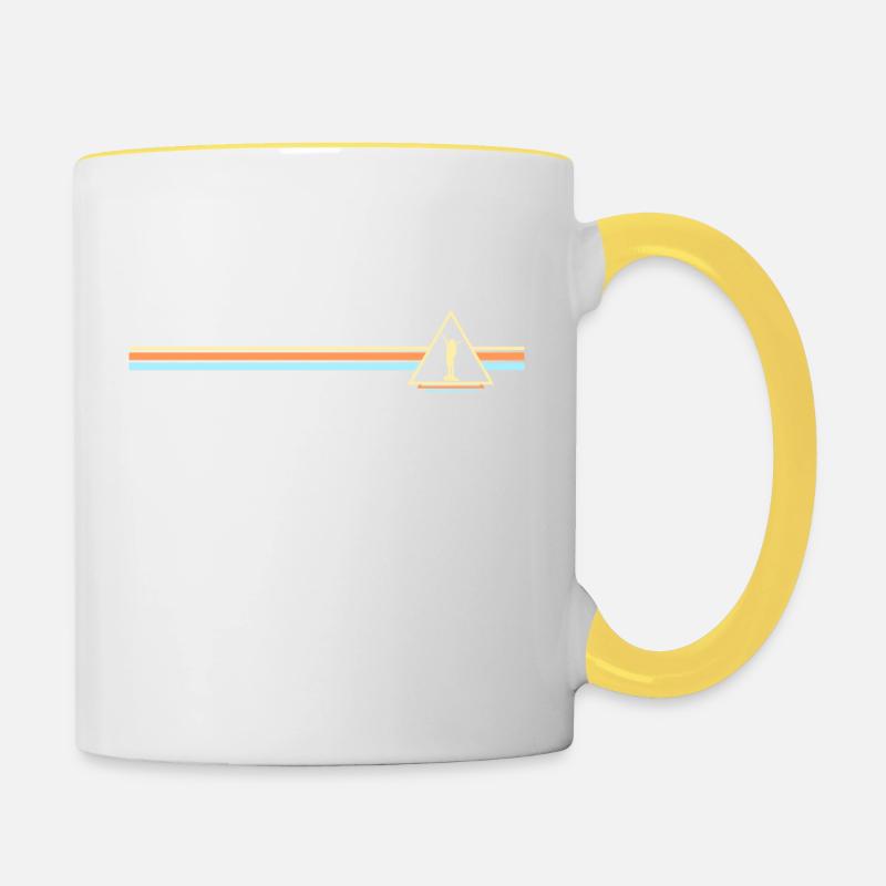 travel - Contrasting Mug - white/yellow