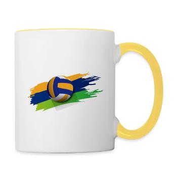 Volleyball - Contrasting Mug - white/yellow - Right