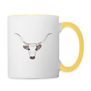 Bull - Contrasting Mug - white/yellow - Right