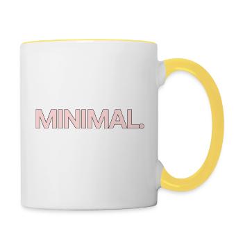 MINIMAL. CLEAR - Contrasting Mug - white/yellow - Right