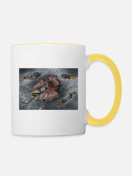 War Of Tribes - Tasse zweifarbig - Weiß/Gelb