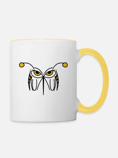 STING - Angry Wasp - Tasse zweifarbig - Weiß/Gelb