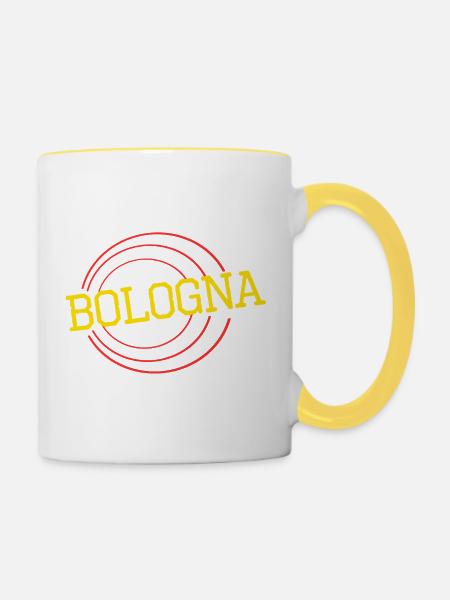 Bologna  - Tasse zweifarbig - Weiß/Gelb