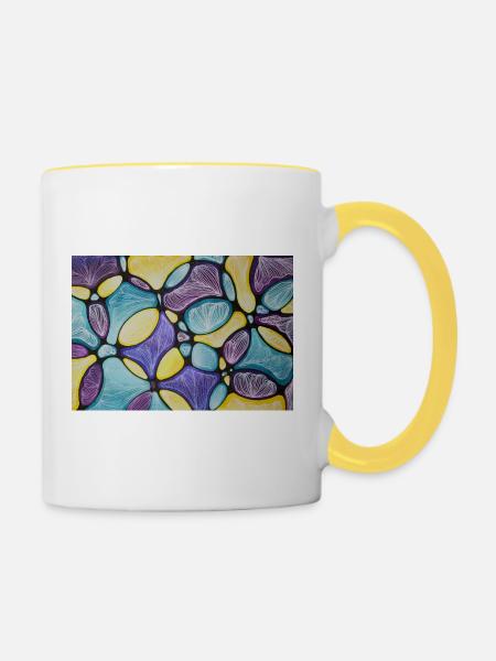 Spektrum - Tasse zweifarbig - Weiß/Gelb