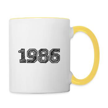 1986 - Contrasting Mug - white/yellow - Right