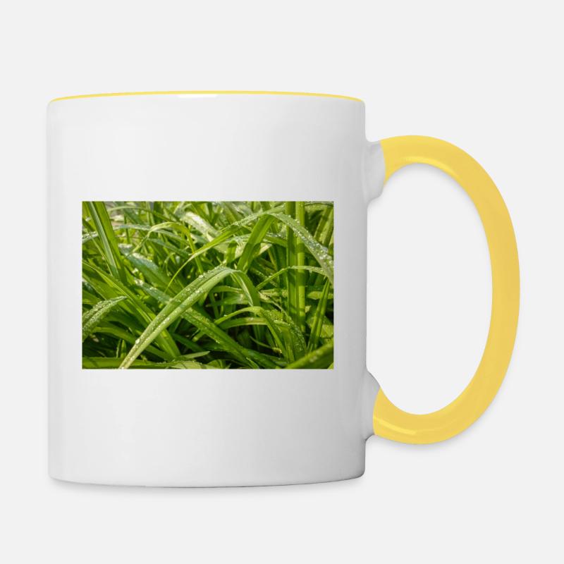 Waterdrop - Mug contrasté - blanc/jaune